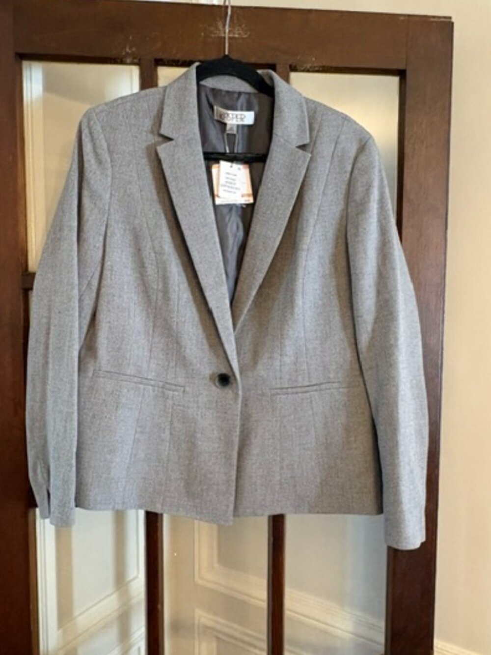 Kasper Gray Blazer, Size 12